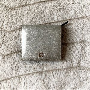 Kate Spade Small Sparkly Silver Wallet